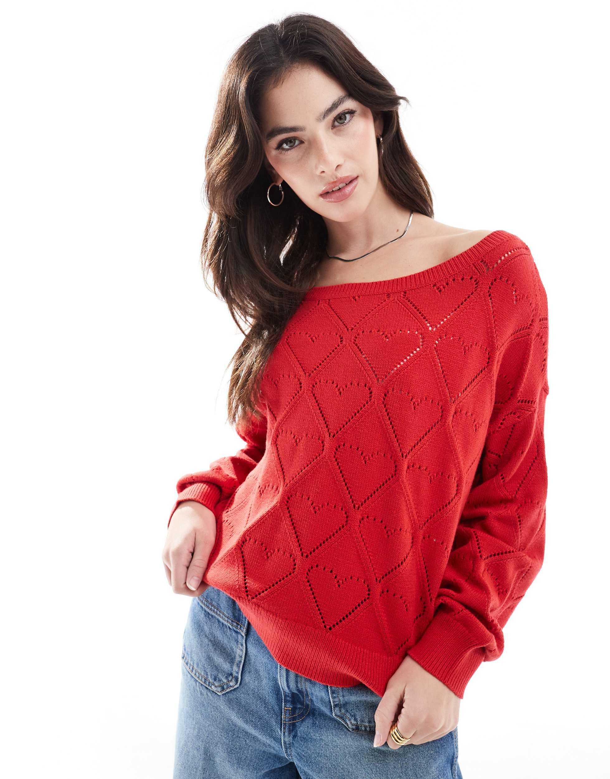 sweat hollister rouge femme
