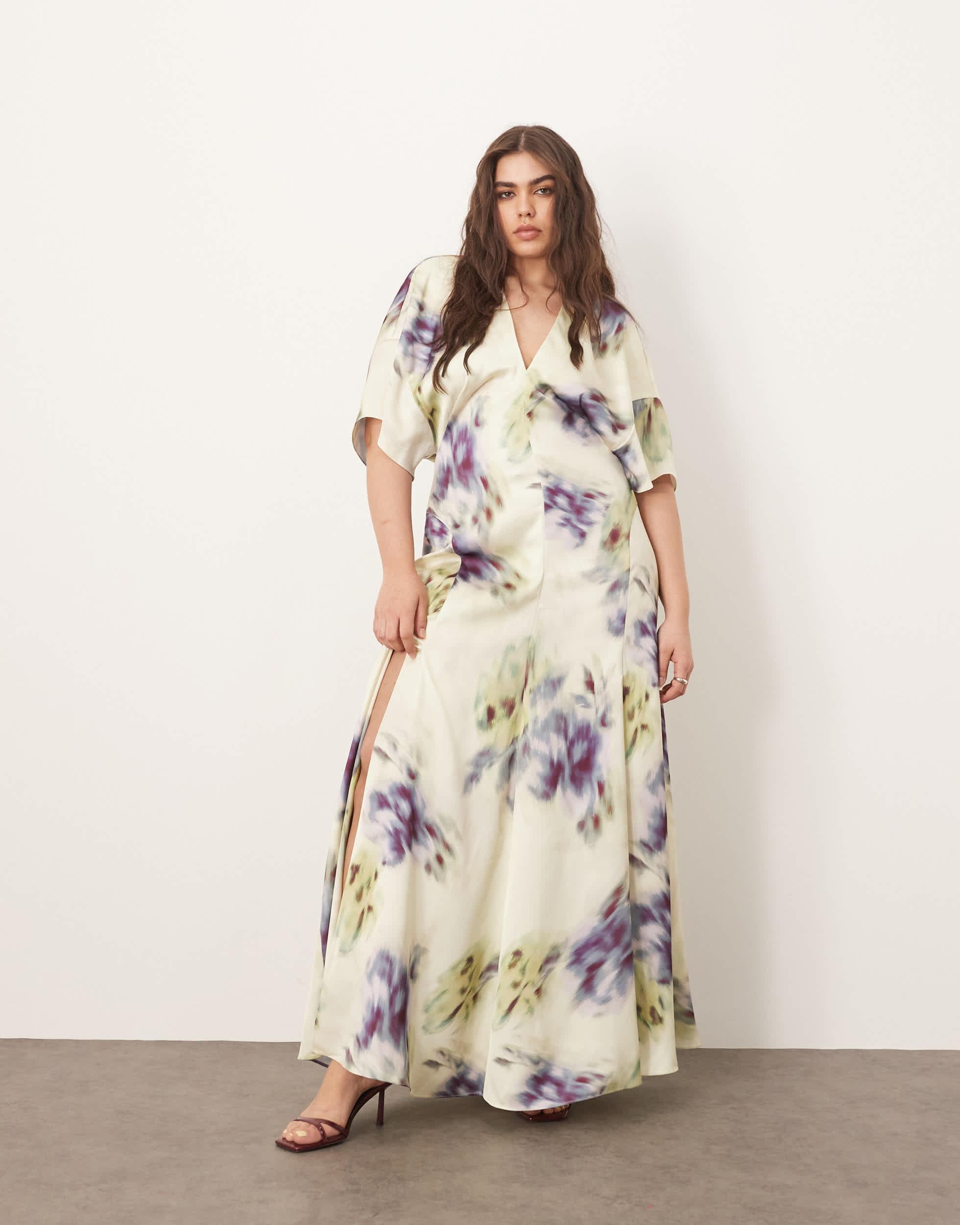 chinese dress ladies Dream Ode Lily Pad Style Pleats and Ruffles Halter Gown Maxi Dress  roschic