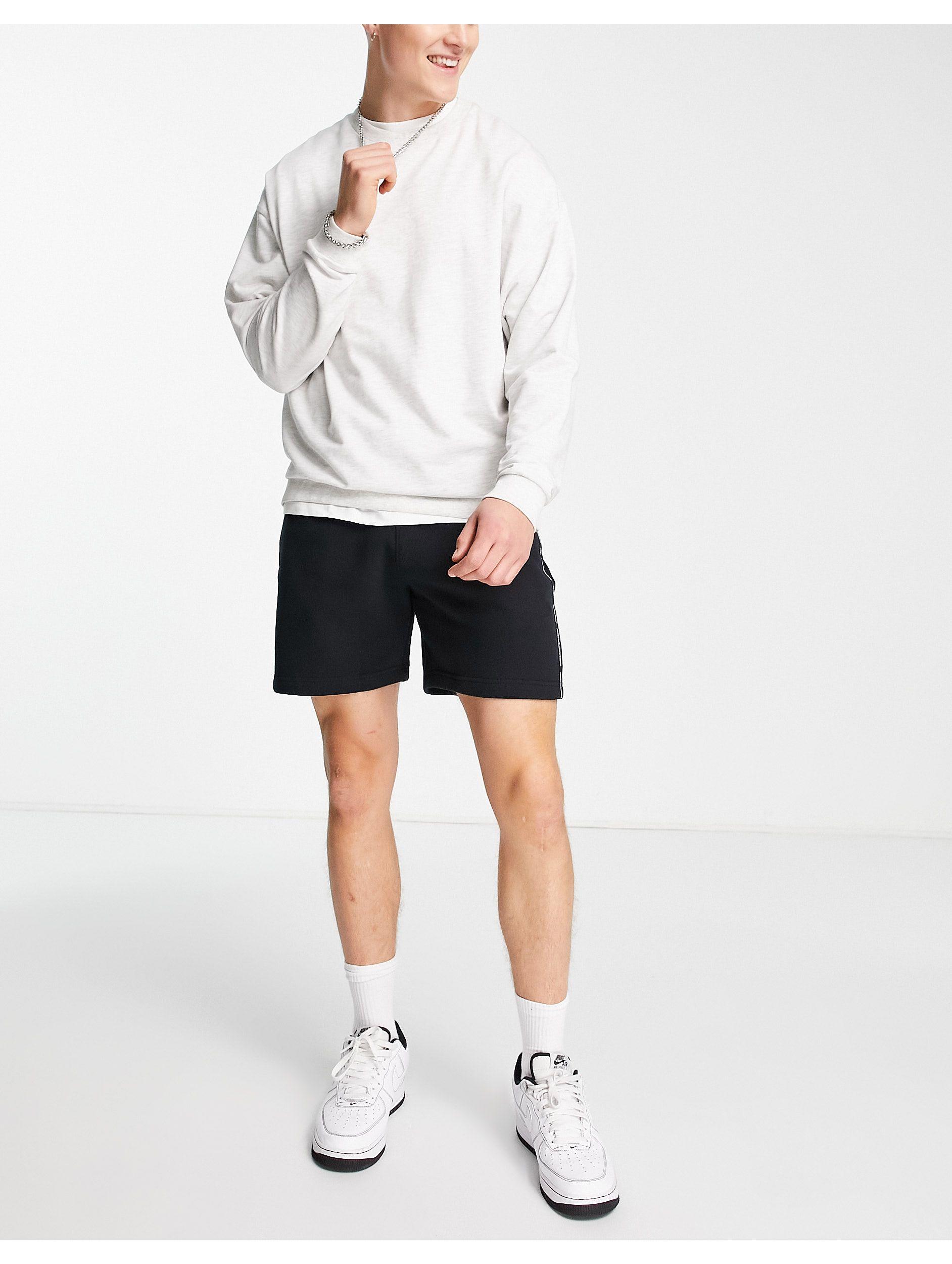 Hollister Sports Tape Logo Sweat Shorts in Black for Men | Lyst