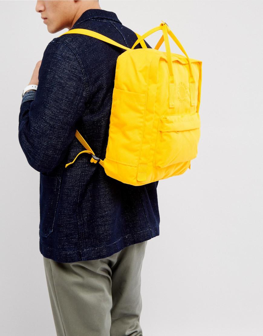 fjallraven kanken sunflower yellow