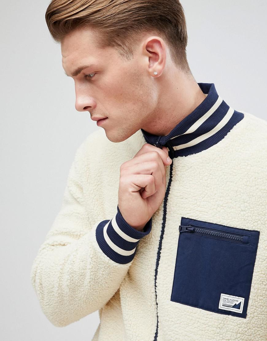 tommy jeans borg reversible bomber jacket