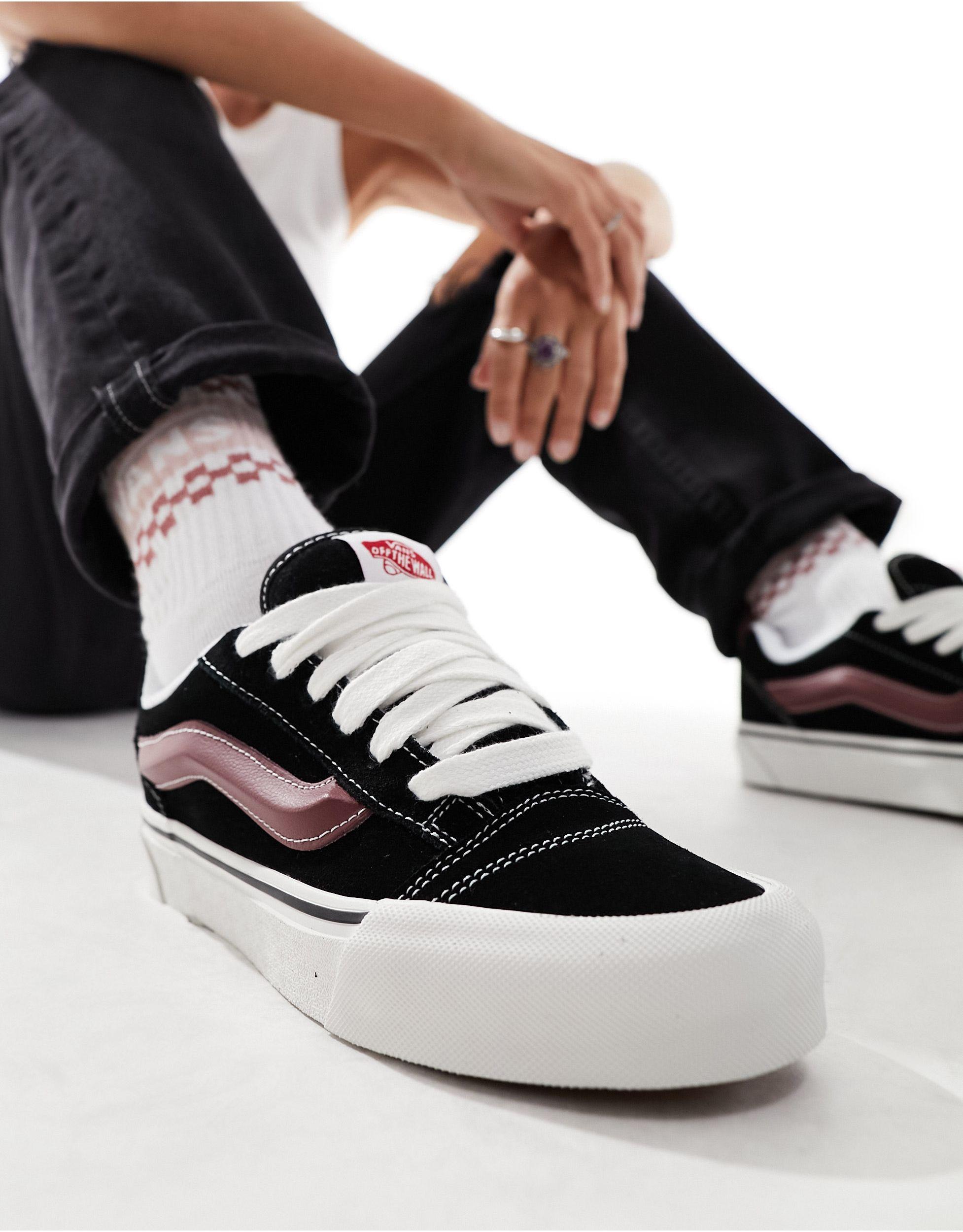 Knu skool baskets semelle chunky et rouge Vans en coloris