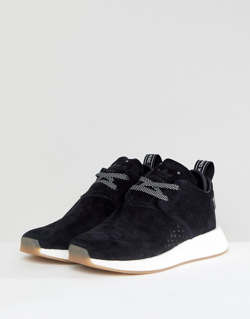 adidas nmd c2 black suede