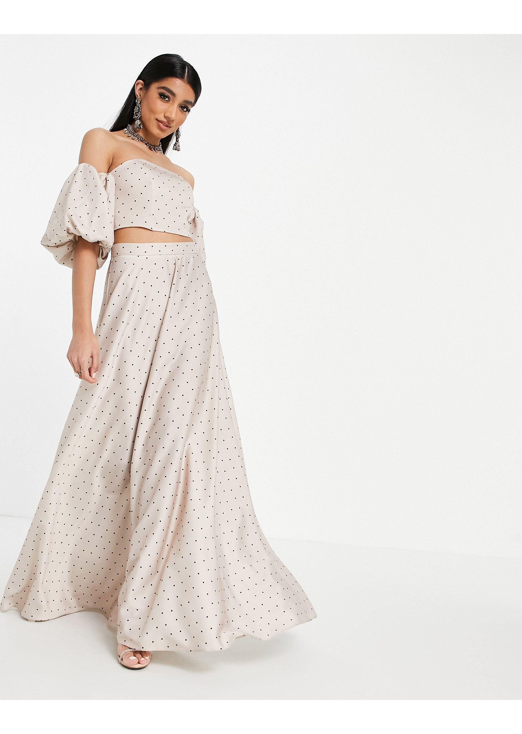ASOS Synthetic Lehenga Full Maxi Skirt 