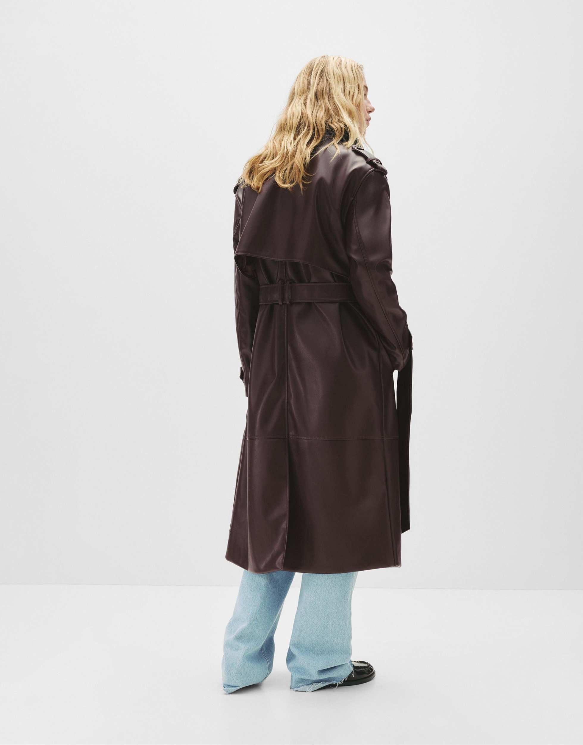 Stradivarius Trench Vieux Rose Vêtements Pull&Bear Femme à Partir