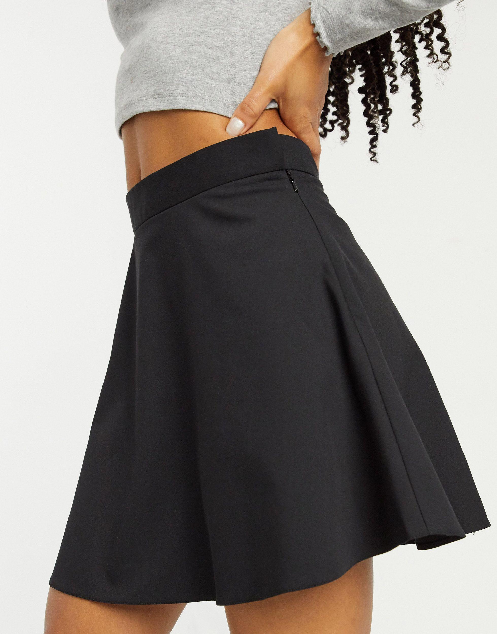 ASOS Flippy Skirt in Black - Lyst