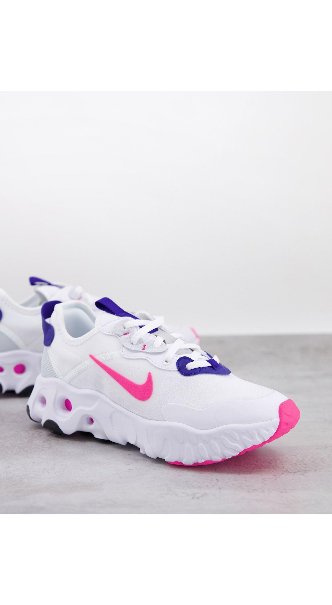 nike react rose violet