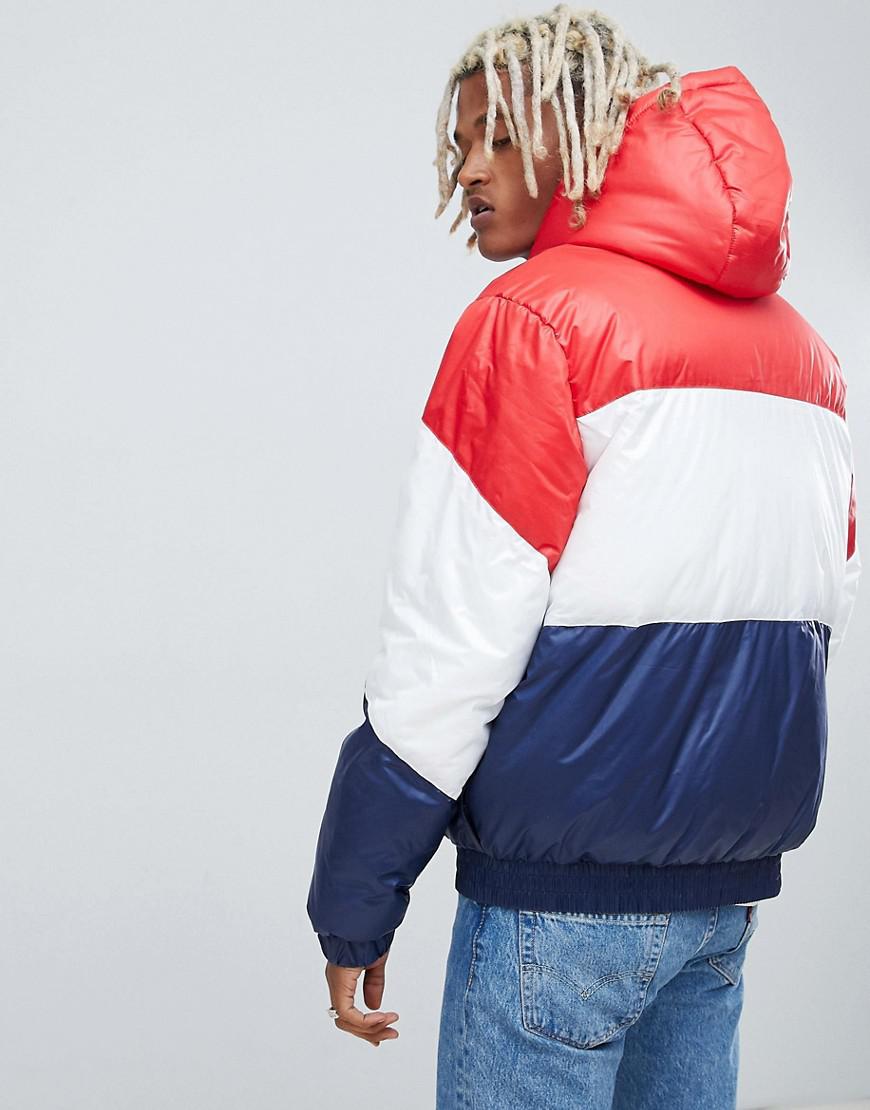 fila red puffer jacket