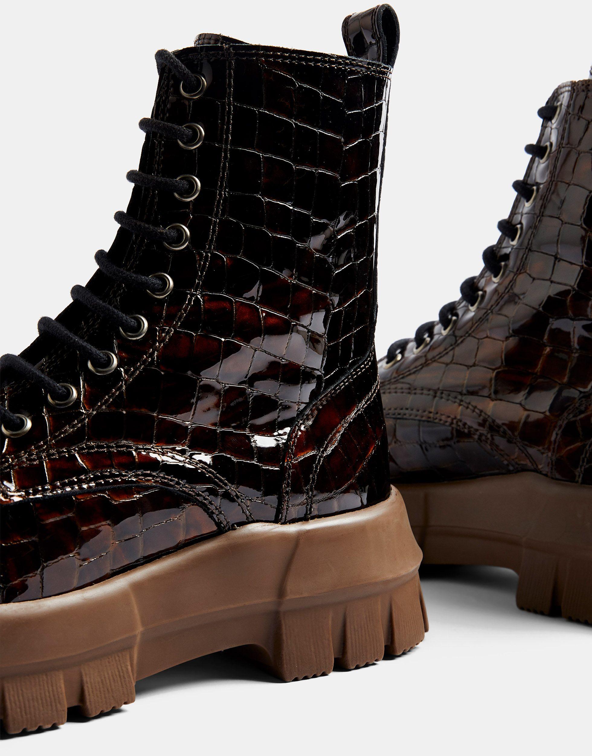 topshop ava platform combat boot