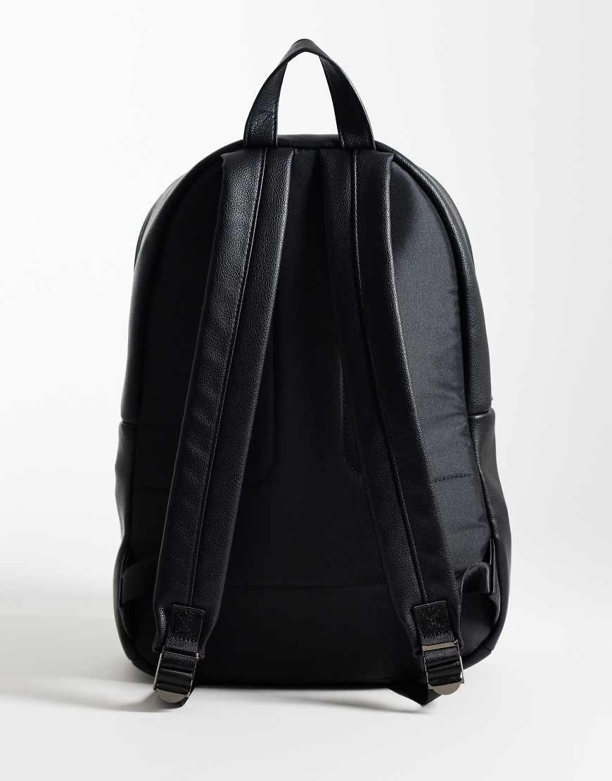 asos smart backpack in faux leather with roll top ASOS Backpacks for Men | Online Sale up to 47% off