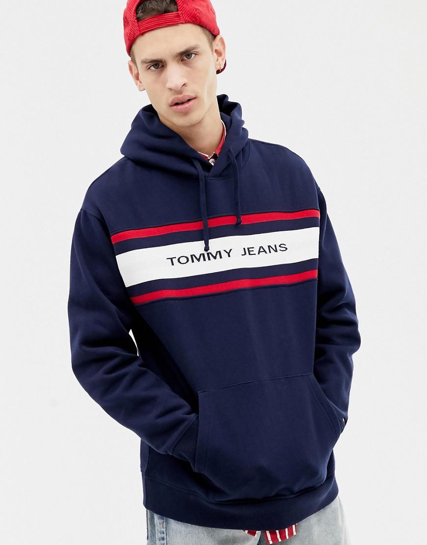 tommy jeans relaxed fit hoodie