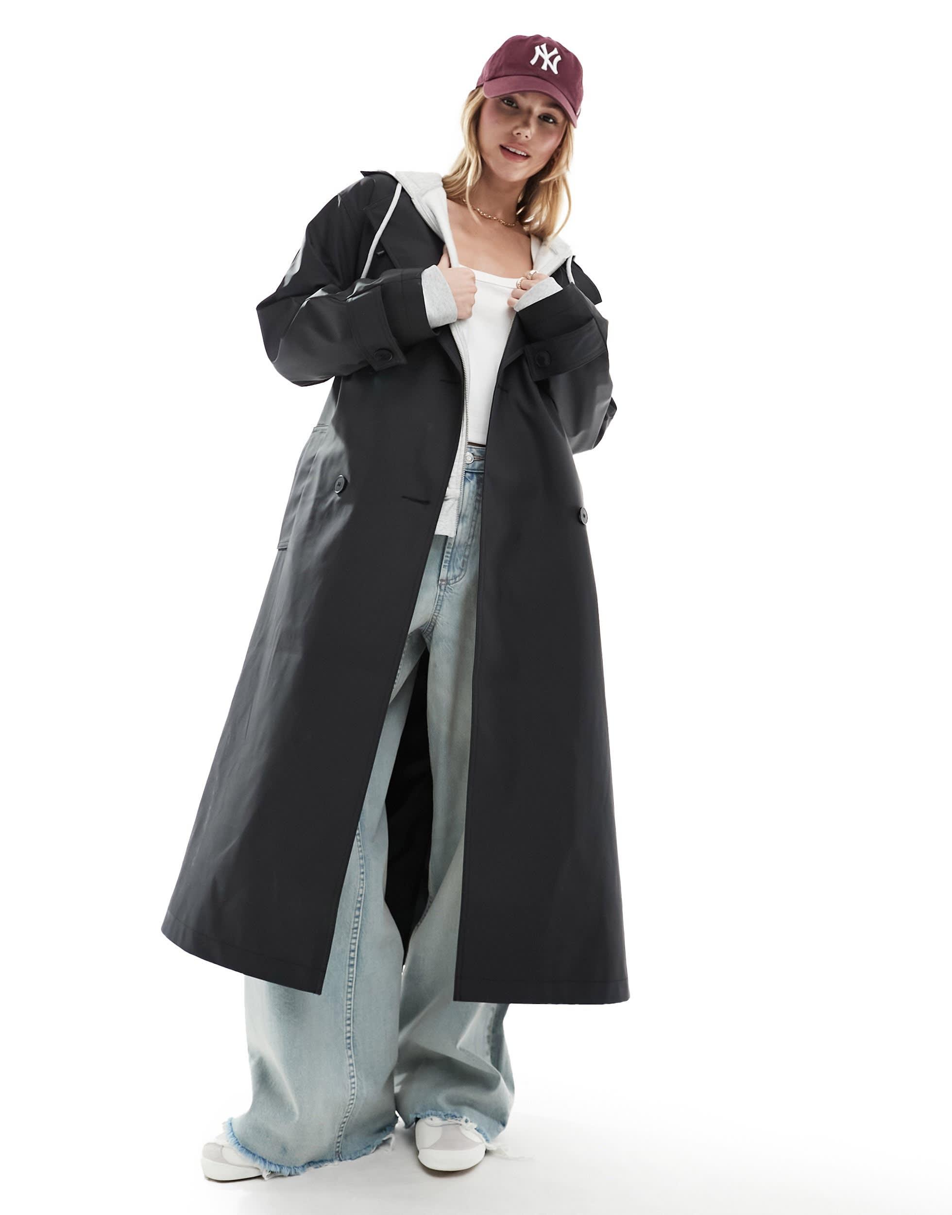 Regenjacke Regentrenchcoat Raincoat Gummierte Regenbekleidung Next