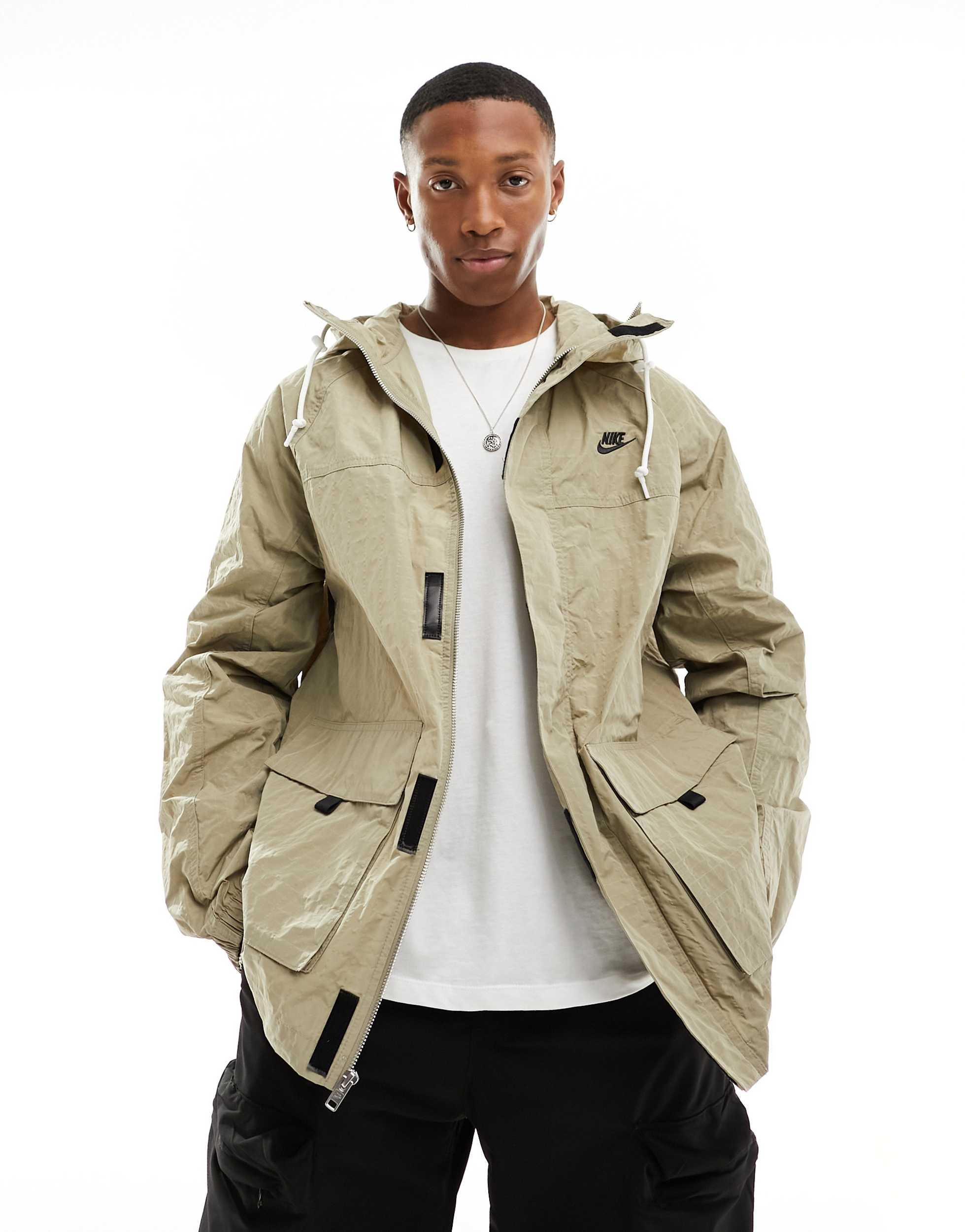 Nike Club Bowline Jacket in Natural for Men | Lyst