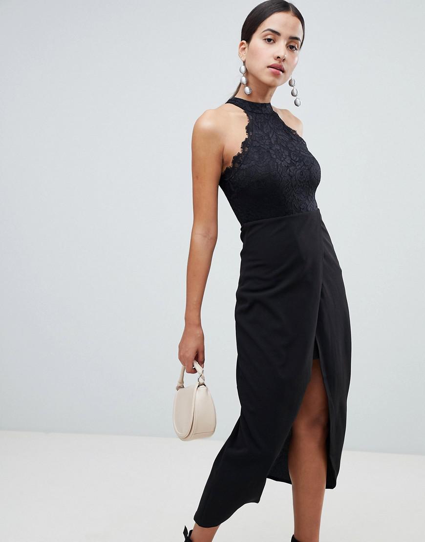 ax paris wrap front dress