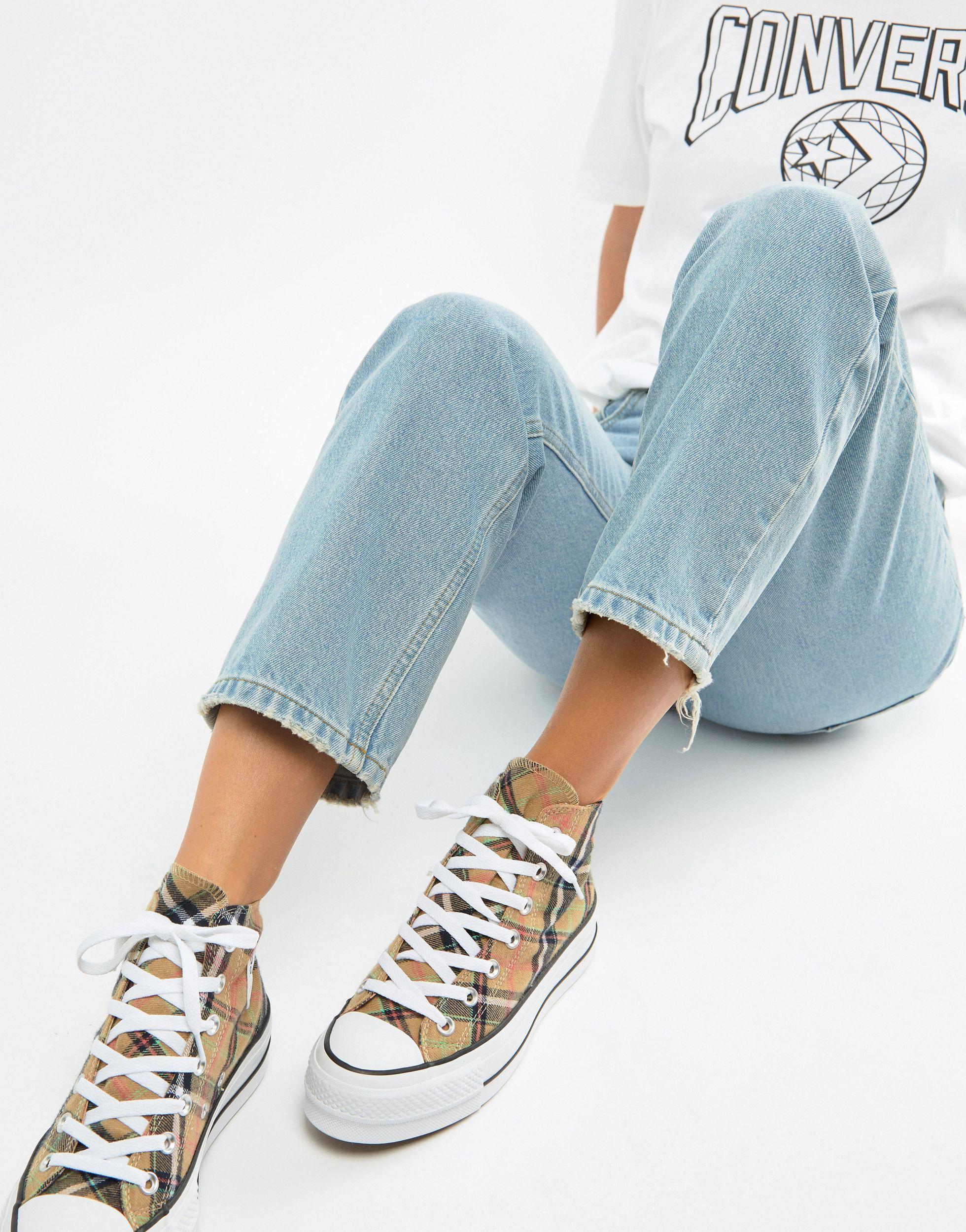 Bershka X Converse Check Flatform Hi-tops | Lyst Australia