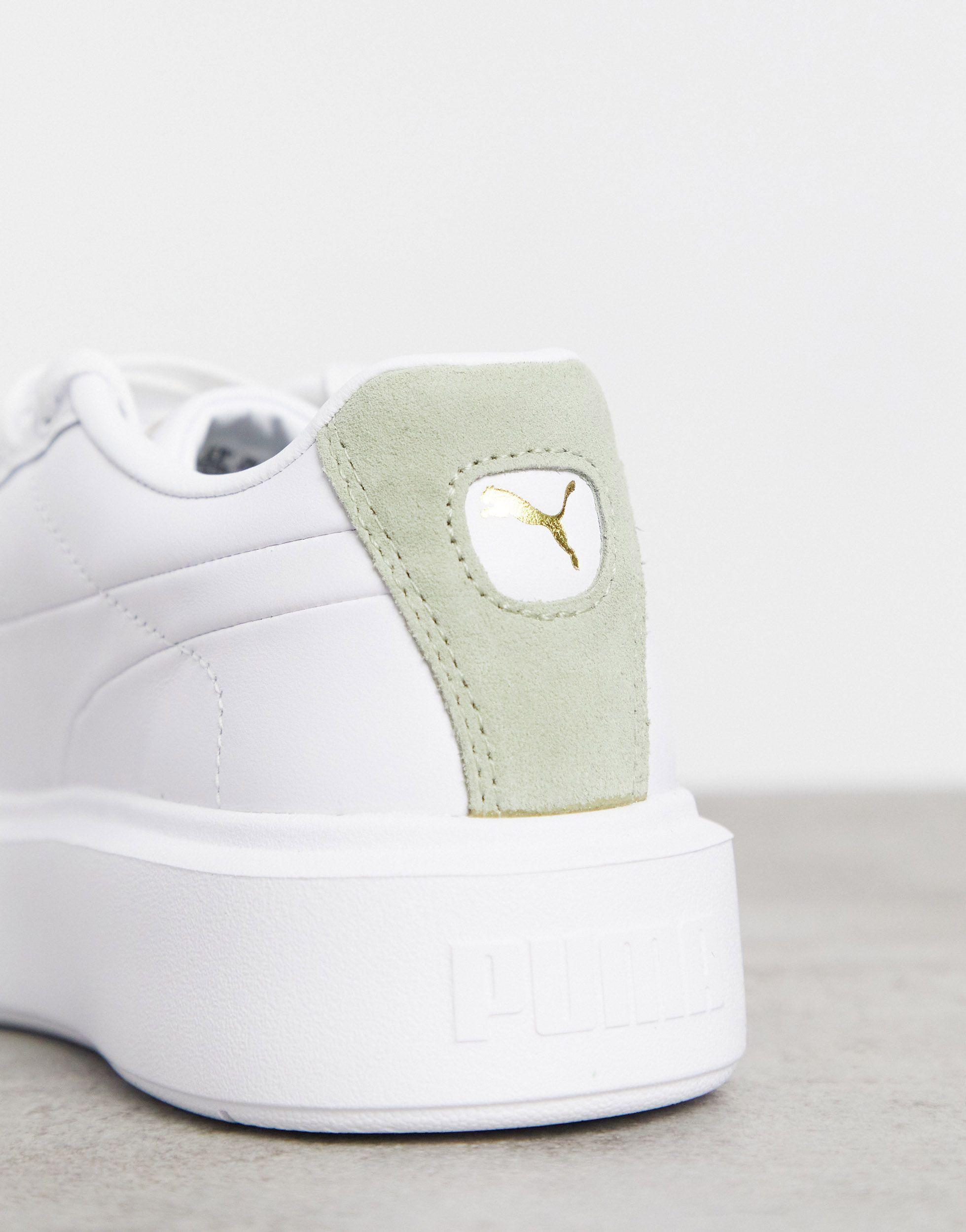 Puma blanche et verte new arrivals