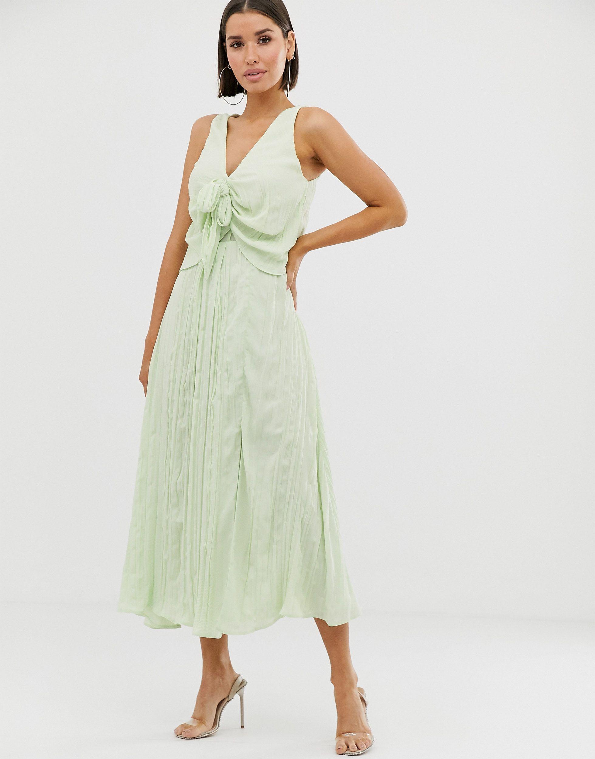 asos knot front dress