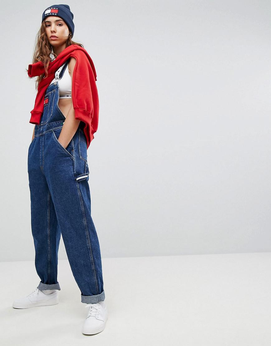 Tommy Hilfiger Tommy Jeans 90s Capsule Dungaree in Blue | Lyst UK