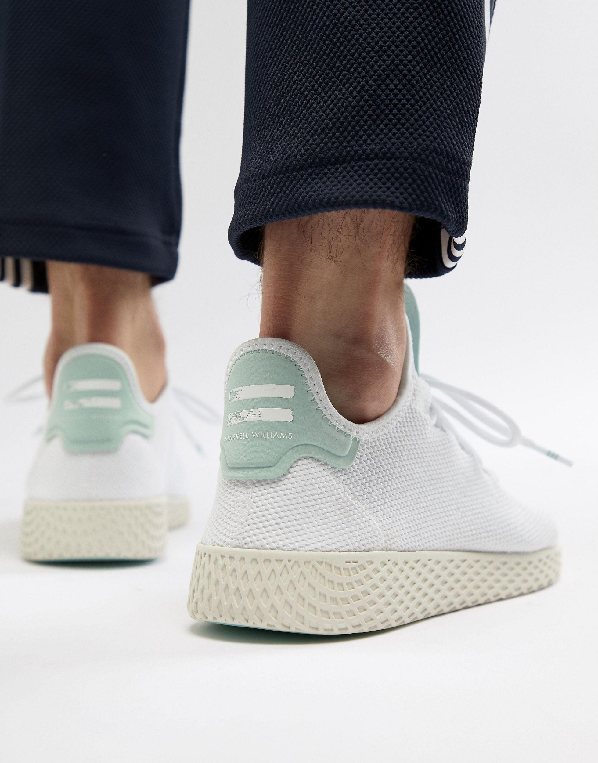 White pharrell williams tennis hu trainers Clearance
