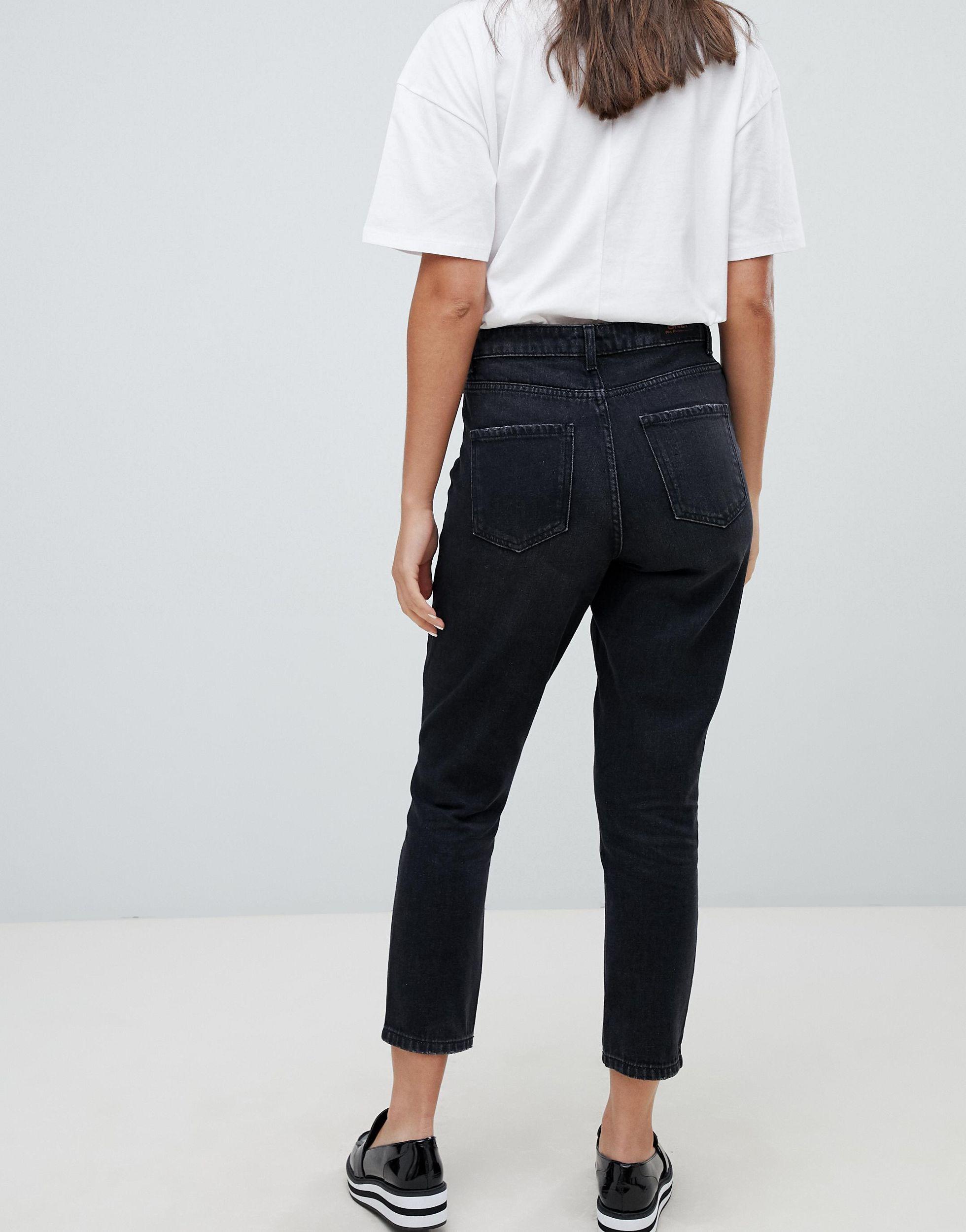 ONLY Denim High Waisted Mom Jean in 