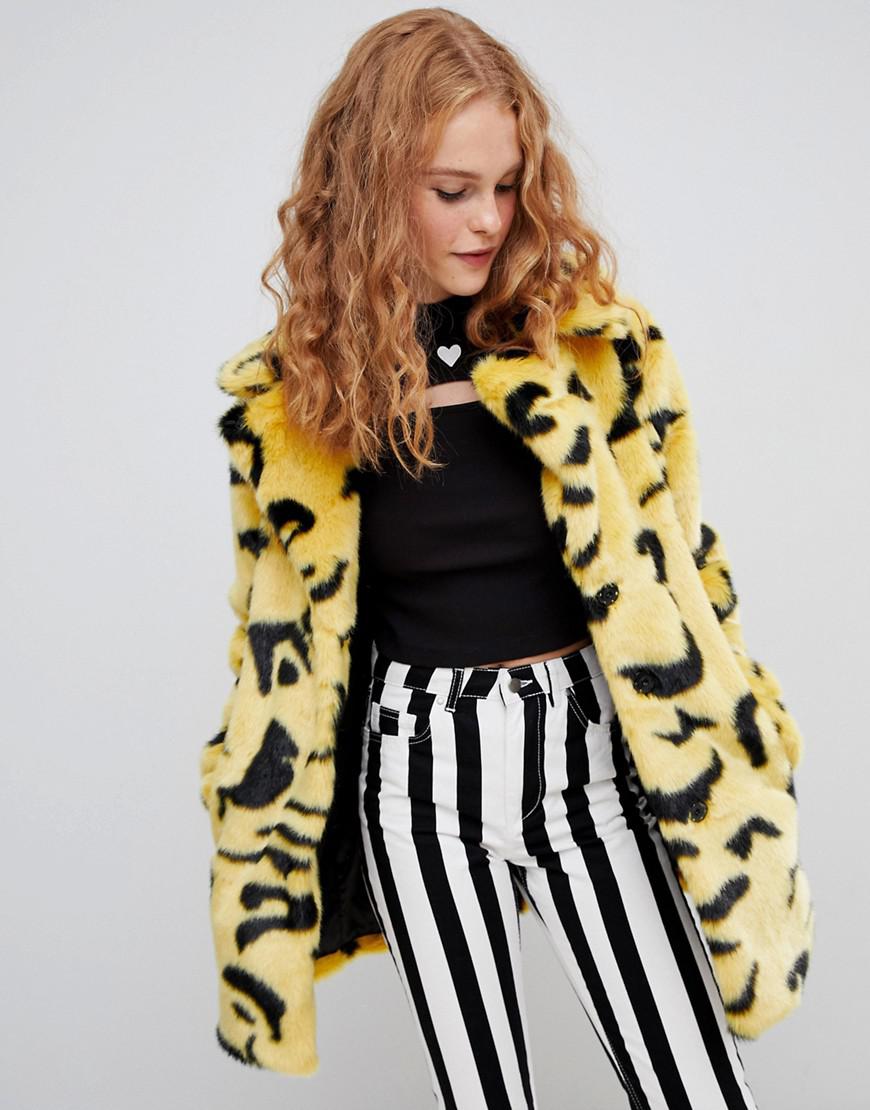 lazy oaf leopard coat