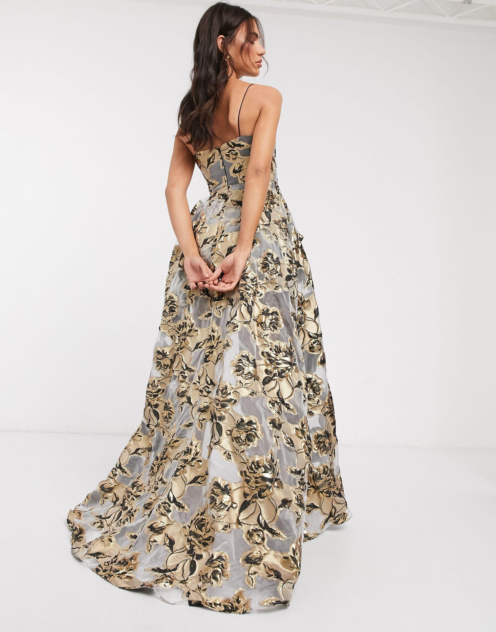 bariano gold dress