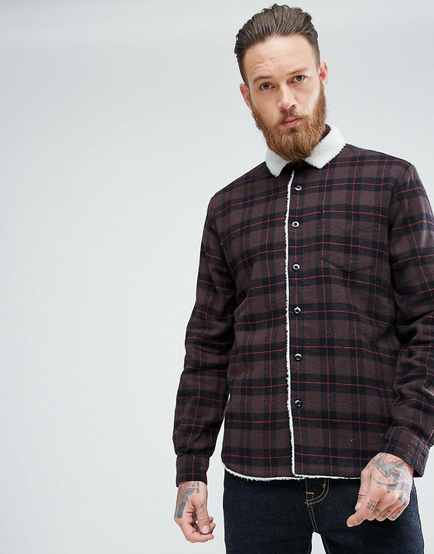 witchery check overshirt