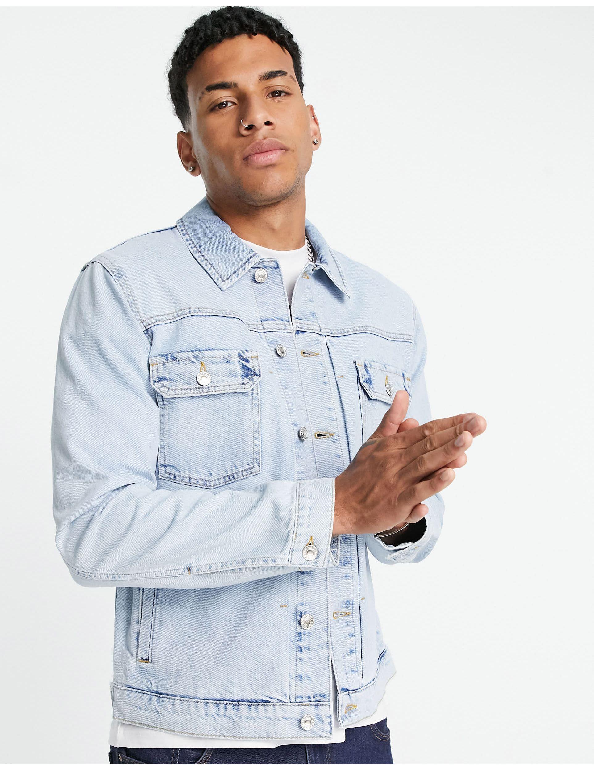 TOPMAN Classic Fit Denim Jacket in 