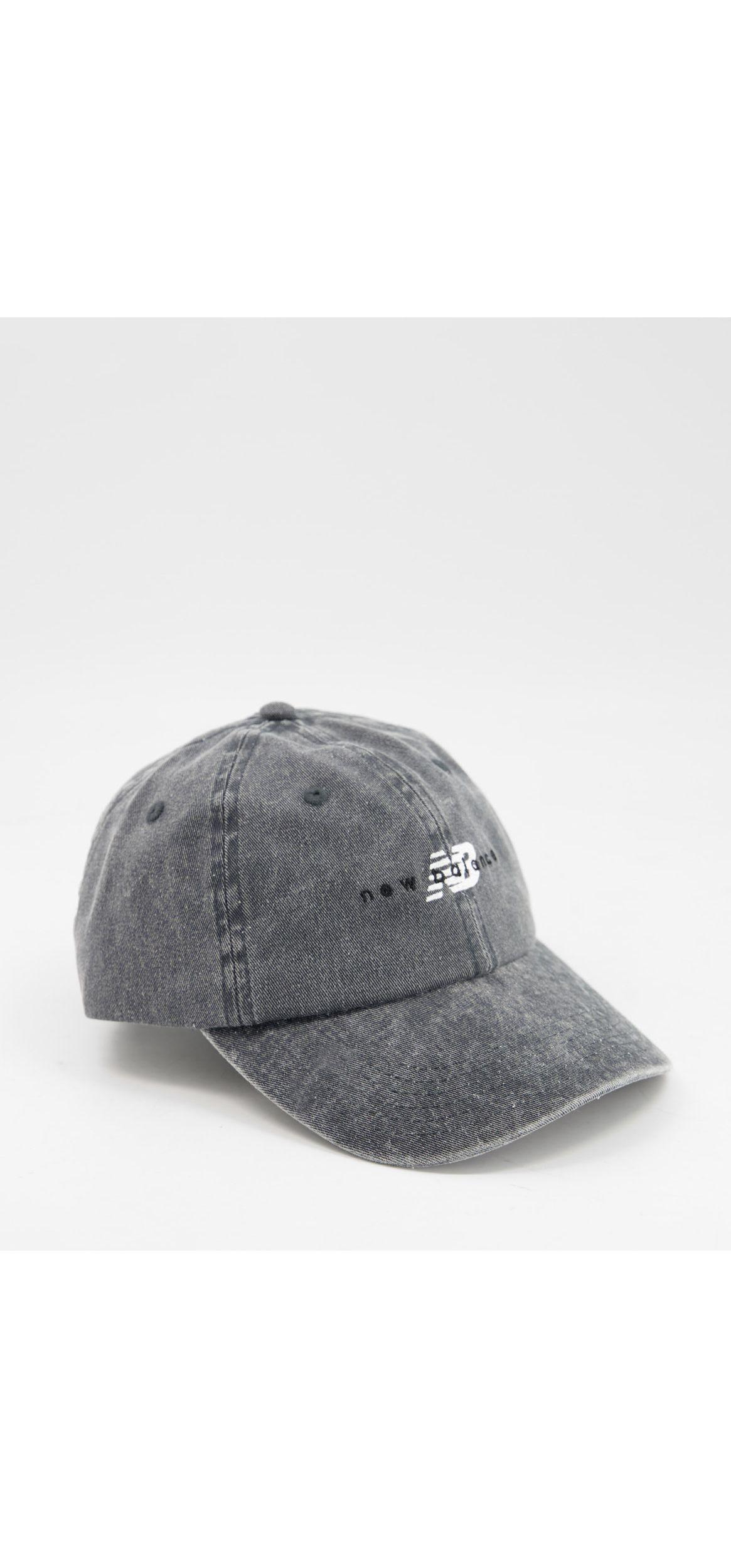 New Balance Logo Cap in Grey (Black) | Lyst