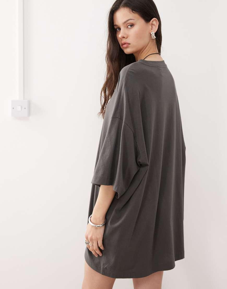 Weekday Huge T-Shirt Mini Dress in Natural Lyst UK