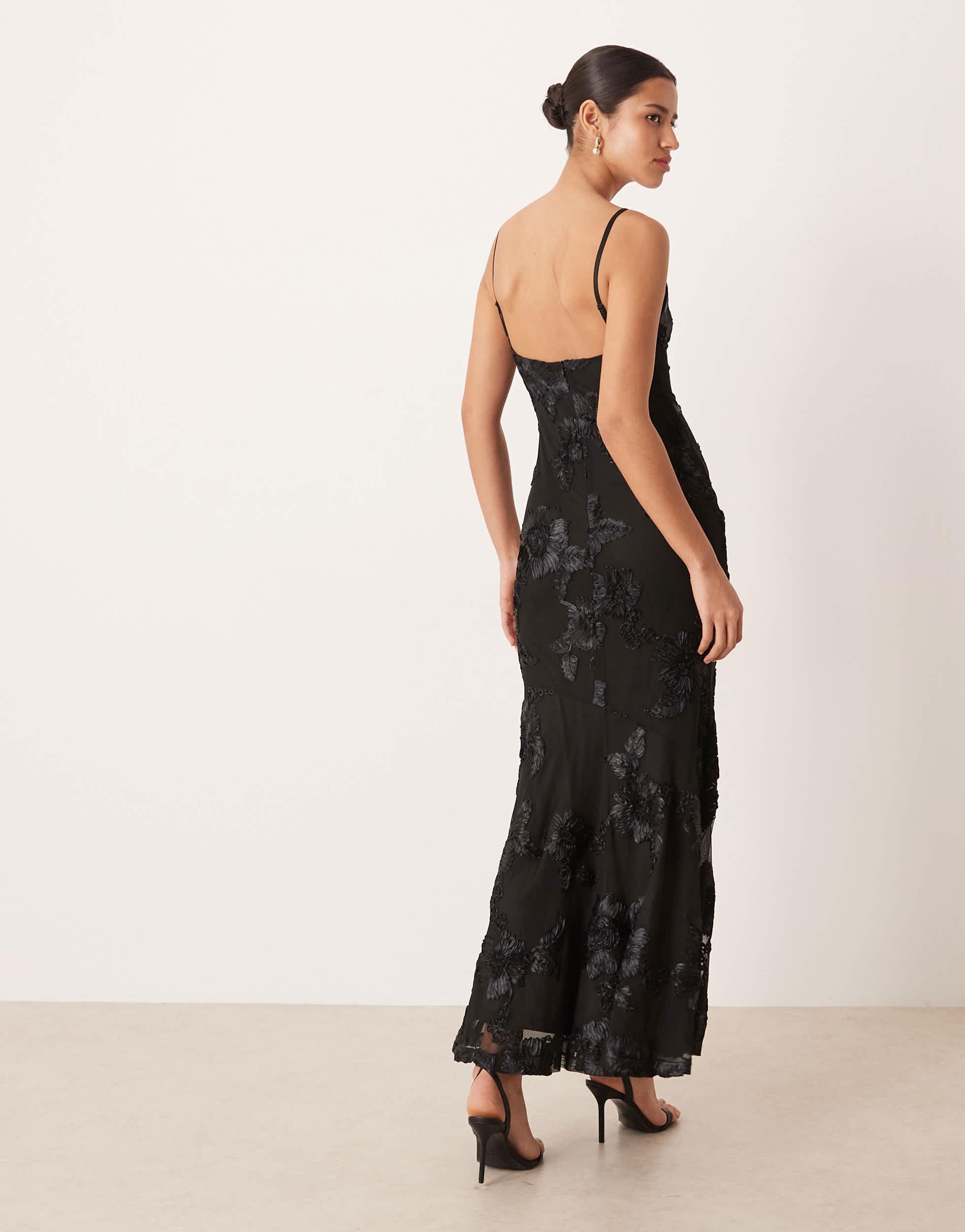 Gina Tricot Embroidery Maxi Dress in Natural | Lyst