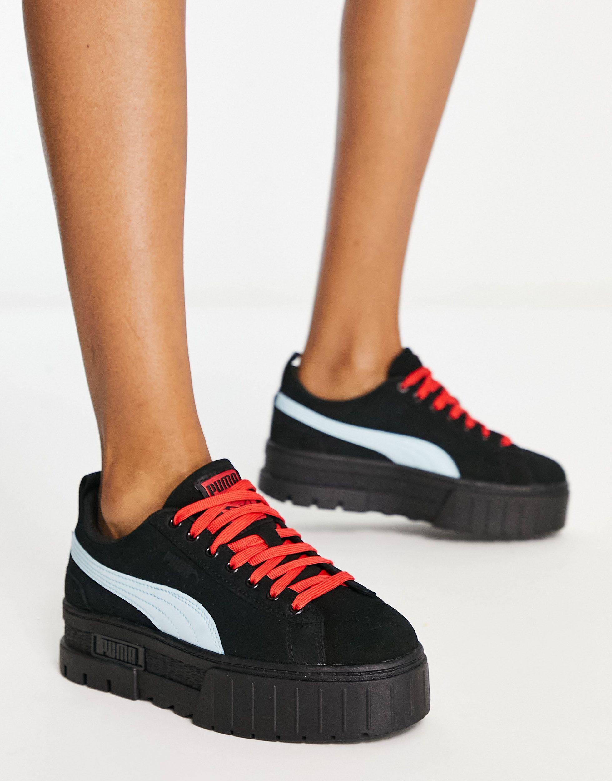 letra Civil completamente PUMA X Dua Lipa Mayze Platform Sd Sneakers in Black | Lyst