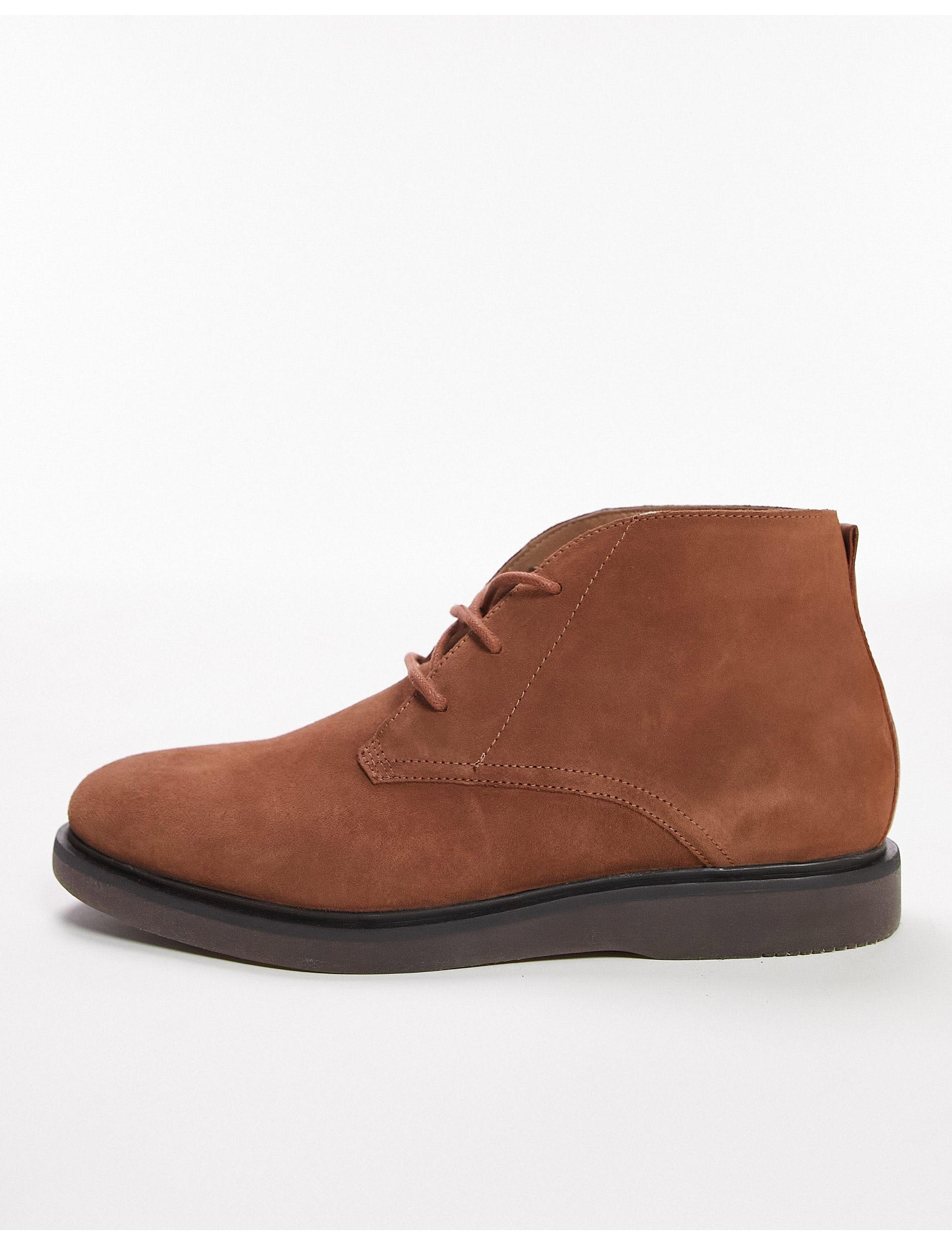 TOPMAN Hudson Cillian Suede Chukka Boots in Black for Men | Lyst