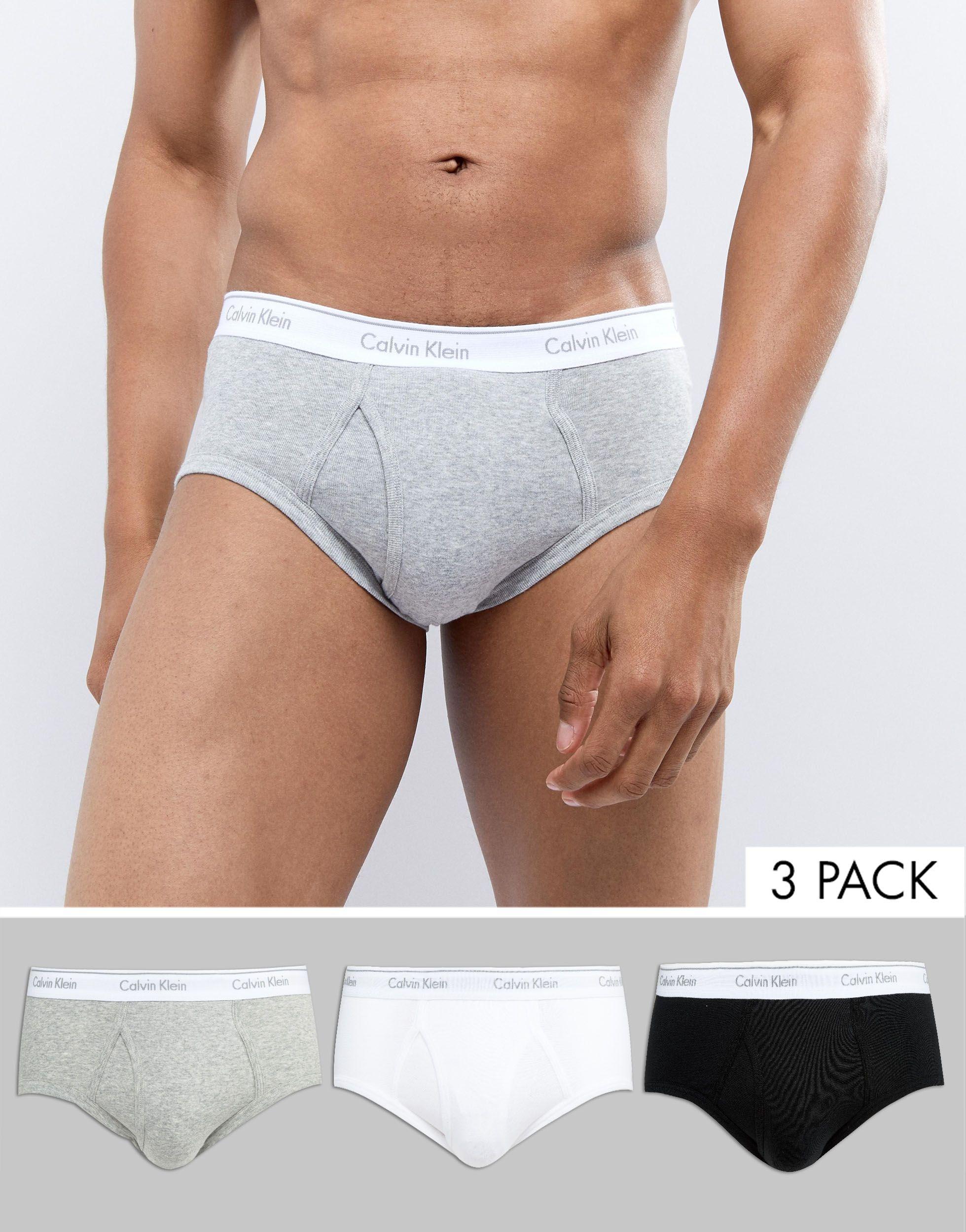 Calvin Klein Briefs Cotton Classic 3 Pack In White for Men Lyst