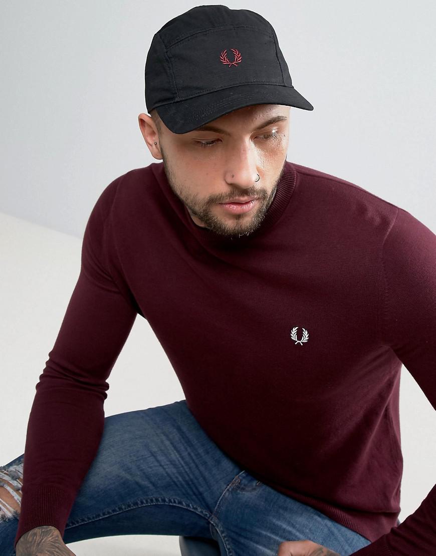 fred perry black cap