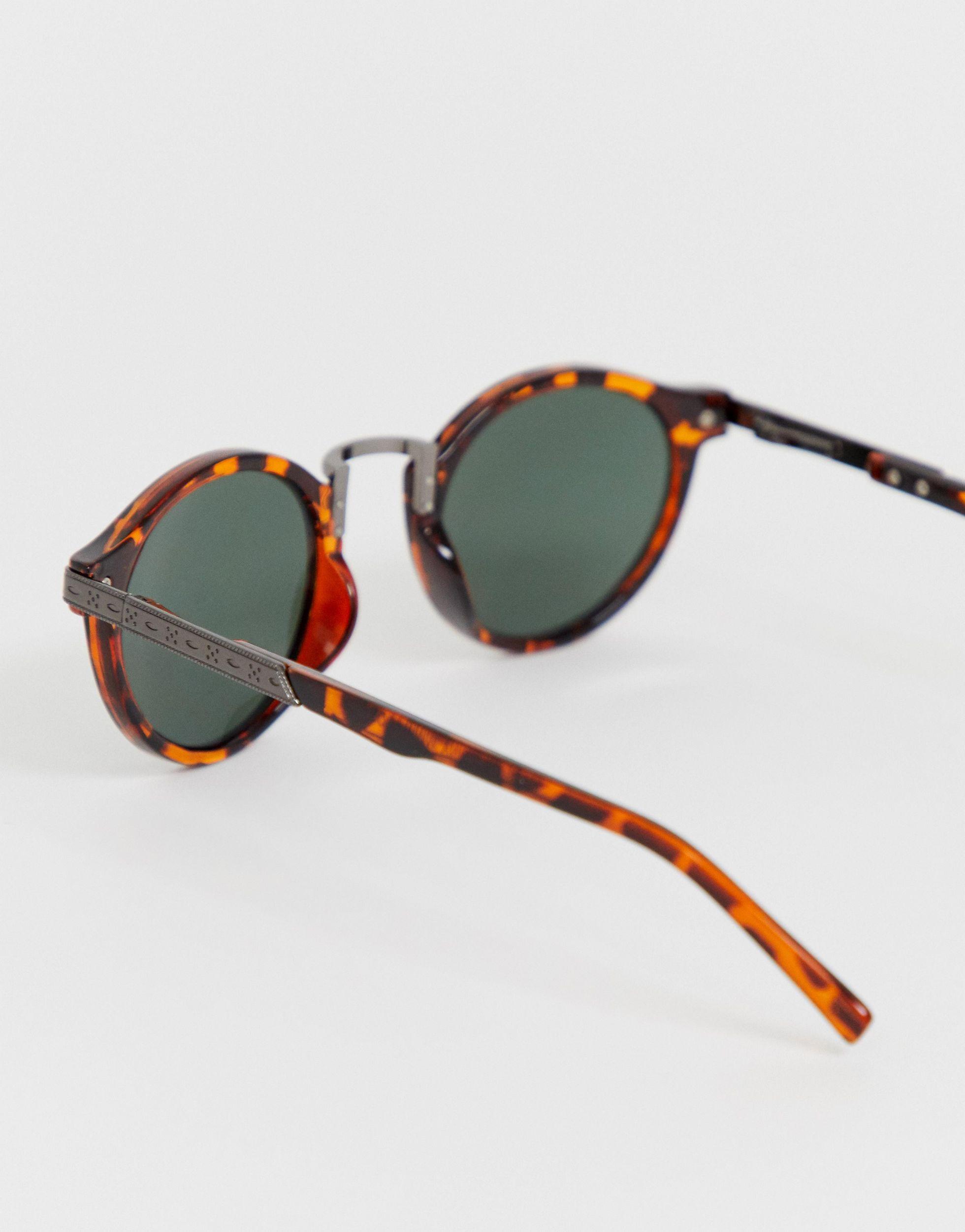ASOS Vintage Round Lens Sunglasses in Brown for Men - Lyst