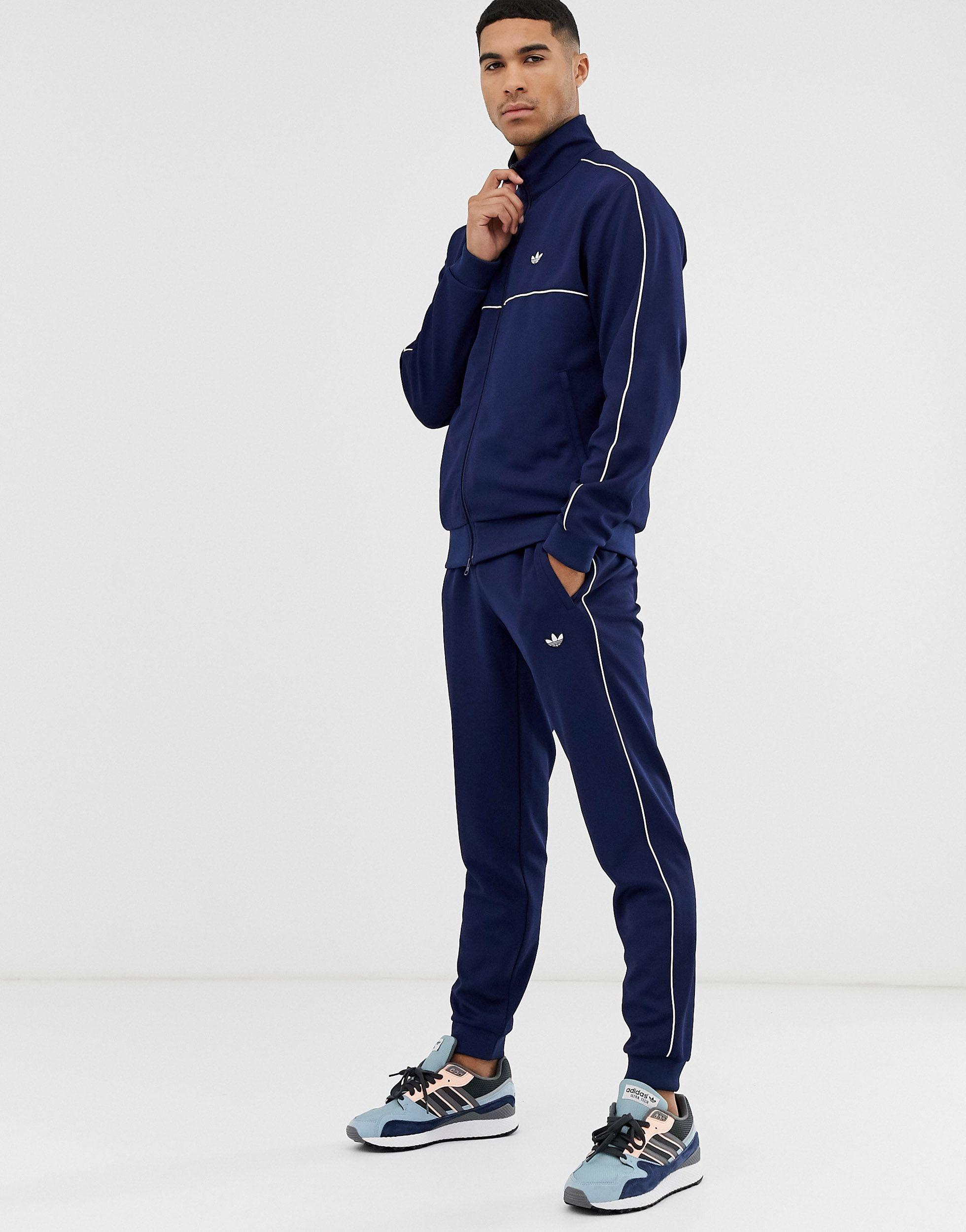 adidas originals samstag premium joggers in navy