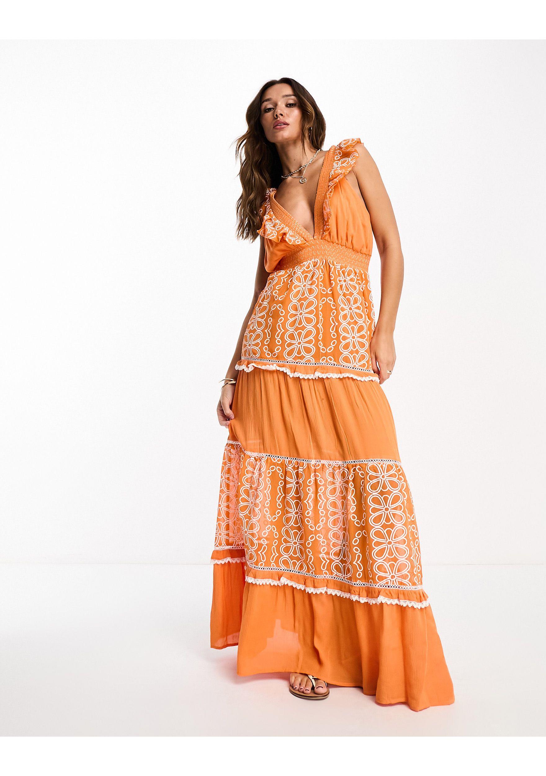 Robe River Island en coloris Orange | Lyst