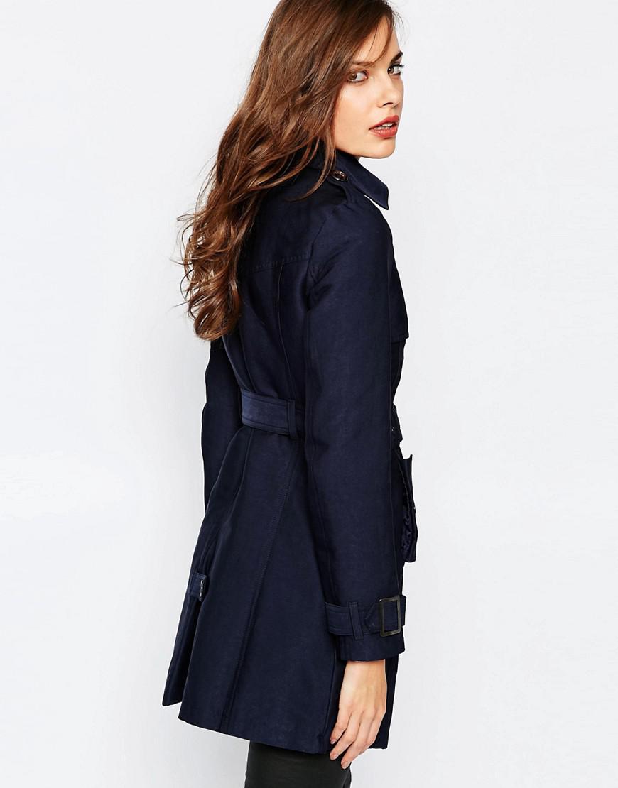 lipsy check belted mac