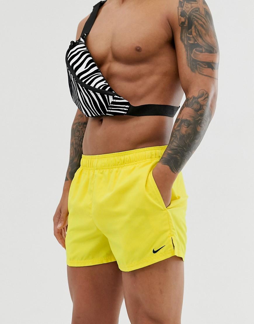 Nike Nike Swim Super Short Swim Shorts in Yellow for Lyst