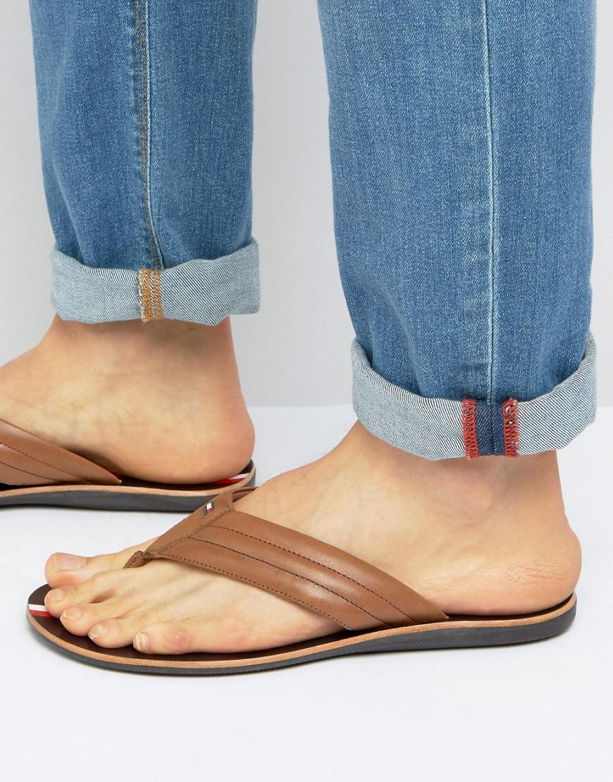 leather flipflop