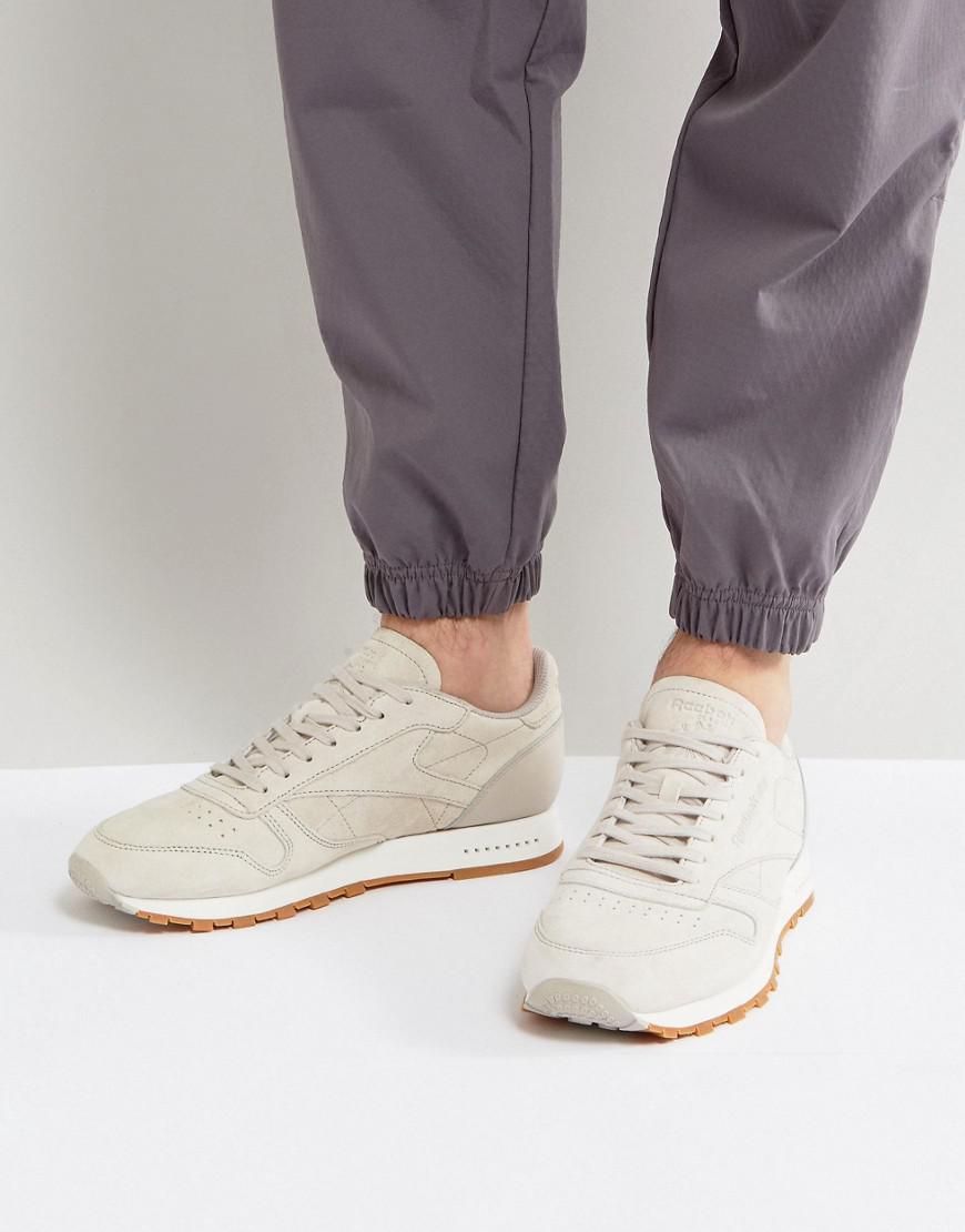 reebok classic suede trainers
