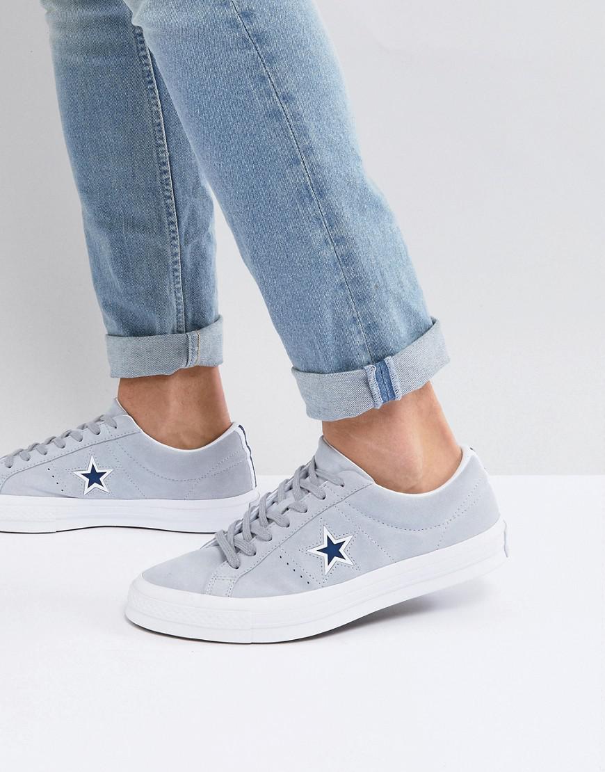 Converse Canvas One Star Ox Sneakers In Gray 159733c - Lyst