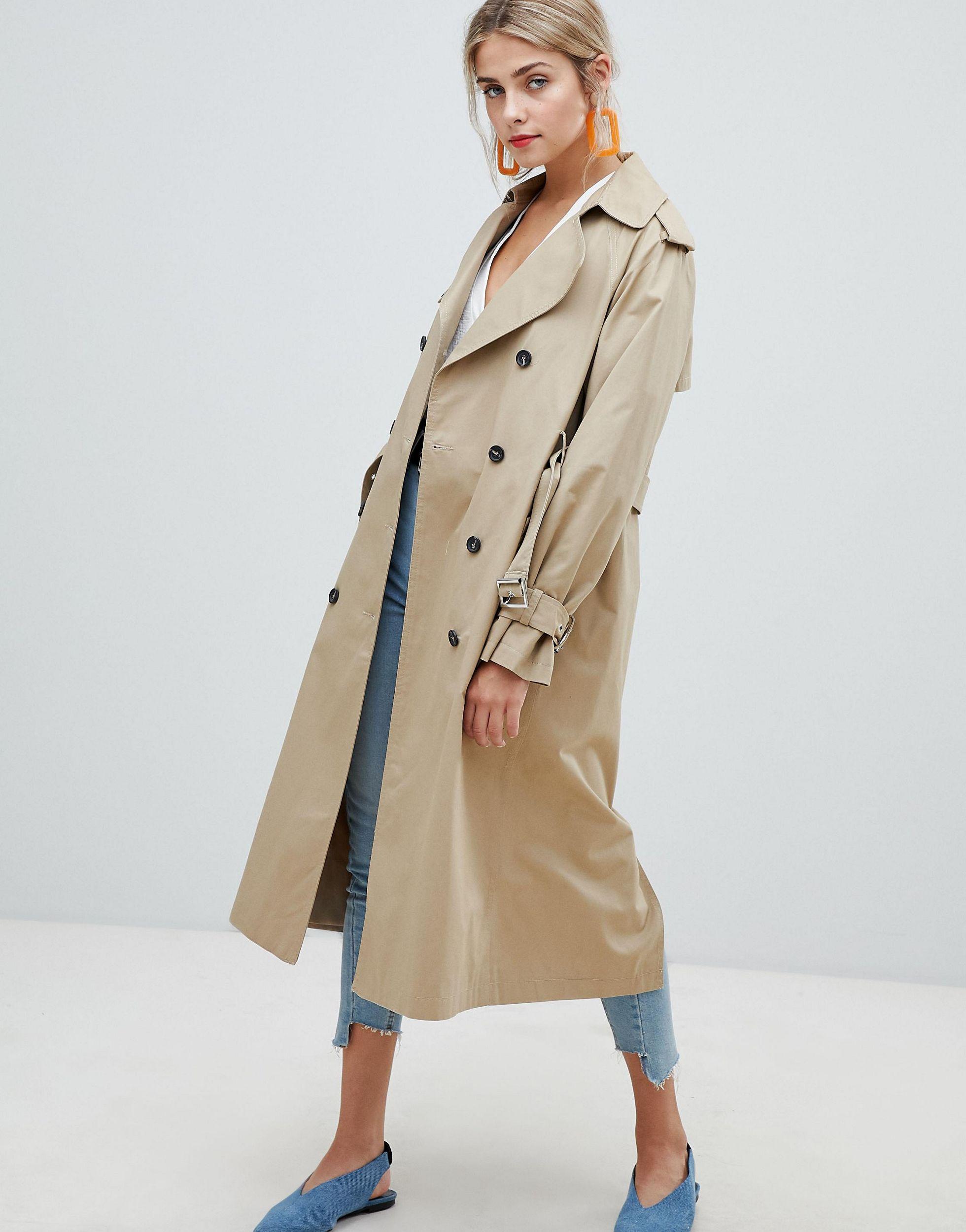 Trench-coat oversize New Look en coloris Neutre | Lyst