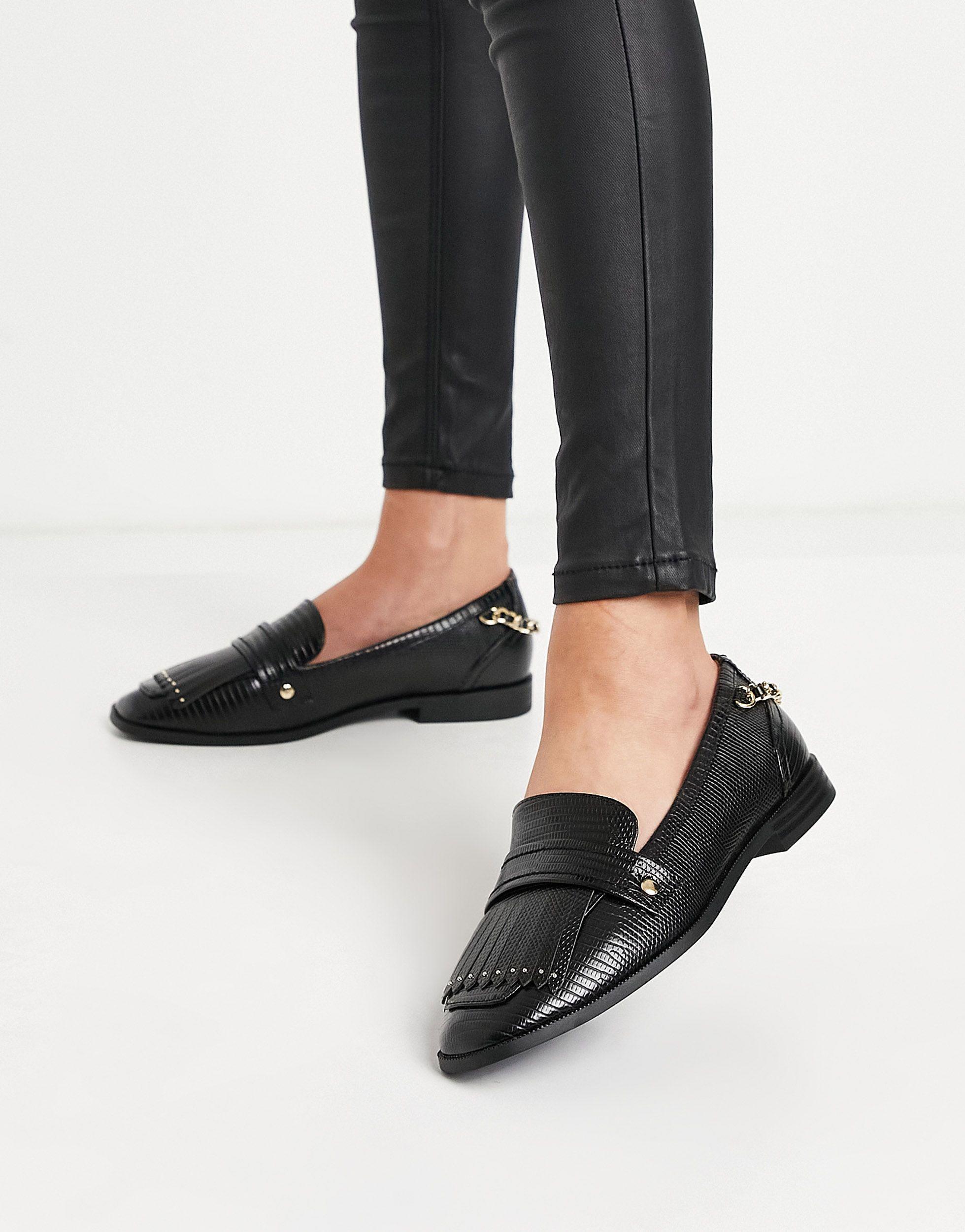 river island loafers women's