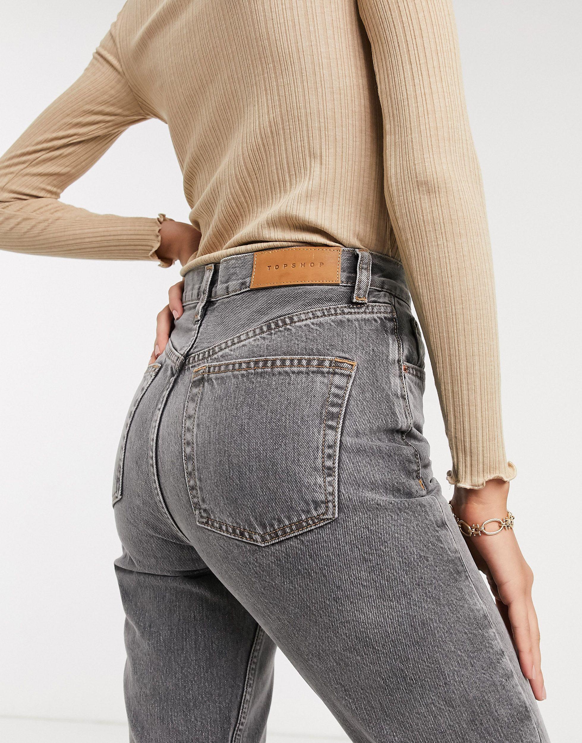 Editor Straight Leg Jeans in Gray Lyst