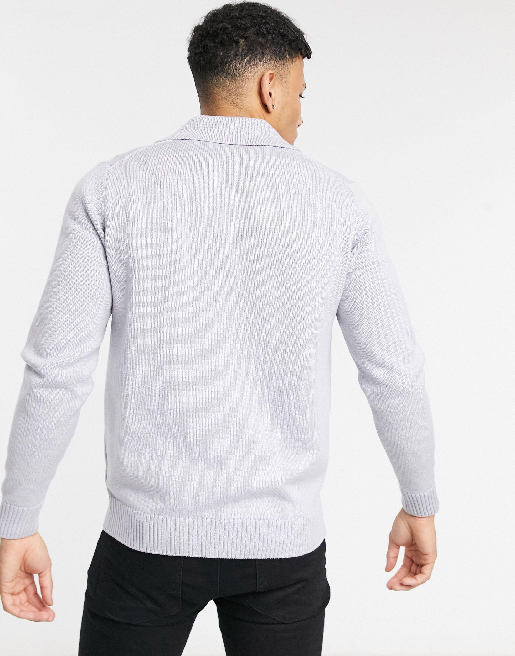 white lacoste jumper mens