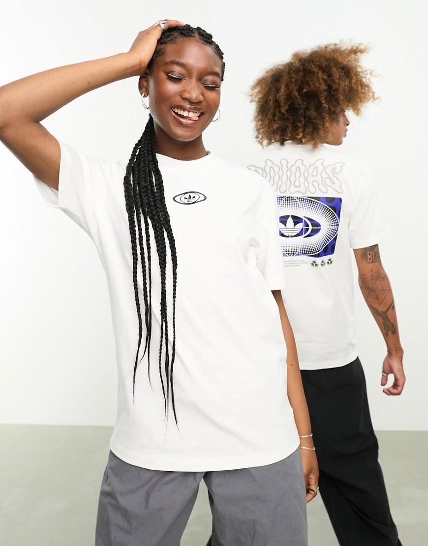 Camiseta Blanca Con Estampado Gráfico En La Espalda Rekive De