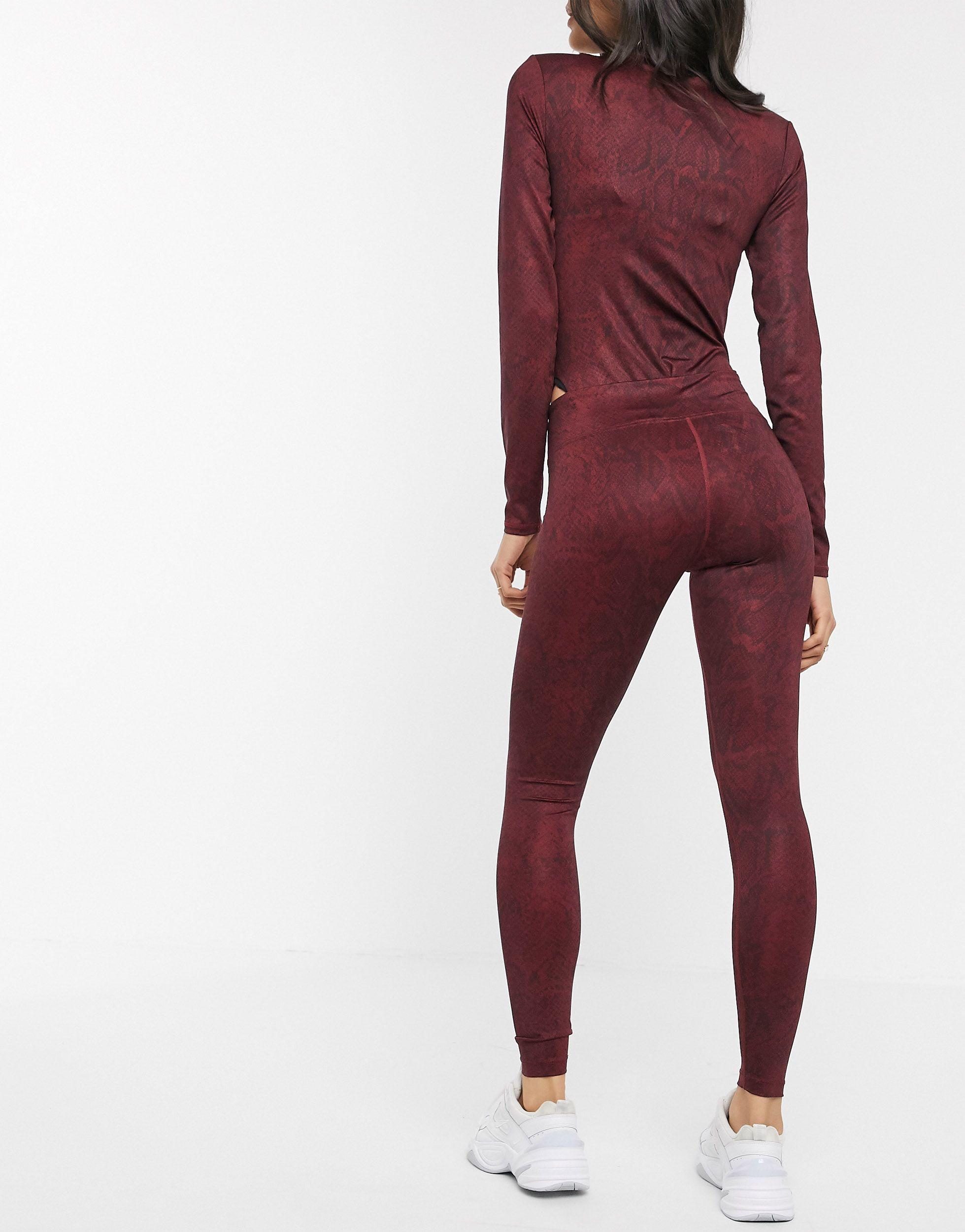 Nike Synthetic Burgundy Snake Print 