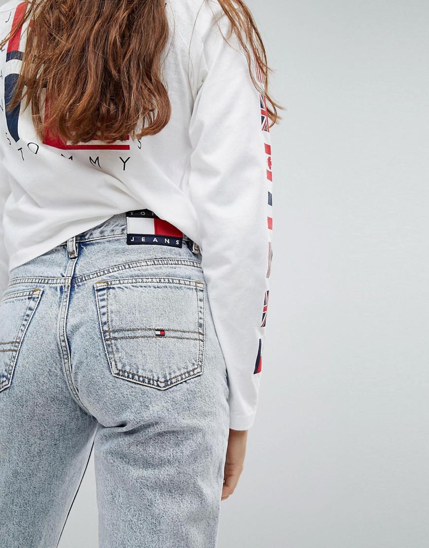 Tommy Hilfiger Denim Tommy Jeans 90s Capsule Bleached Out Mom Jean in ...